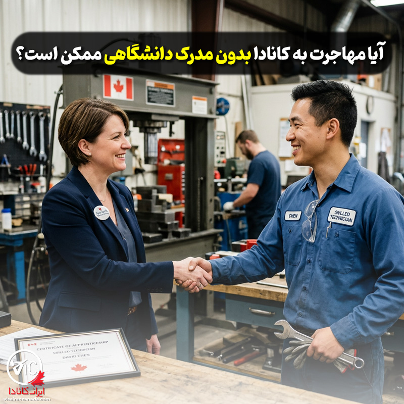 آیا مهاجرت به کانادا بدون مدرک دانشگاهی ممکن هست؟